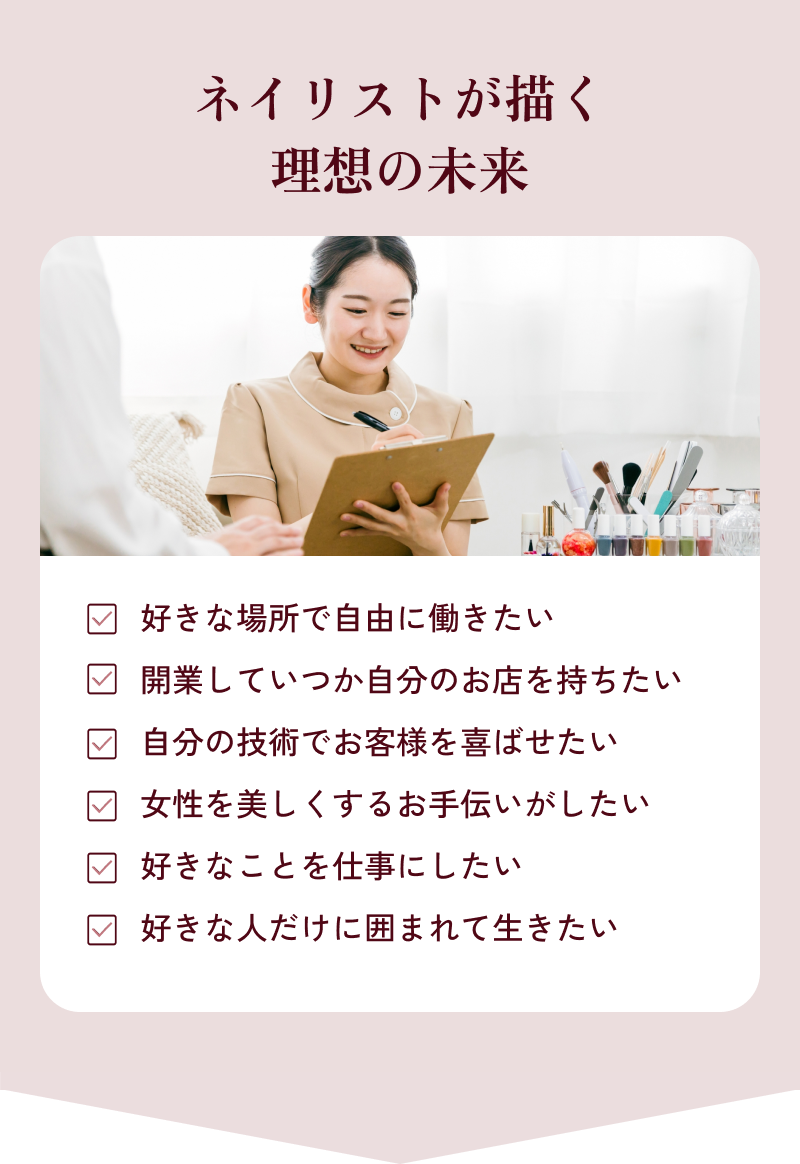 ネイリストが描く理想の未来